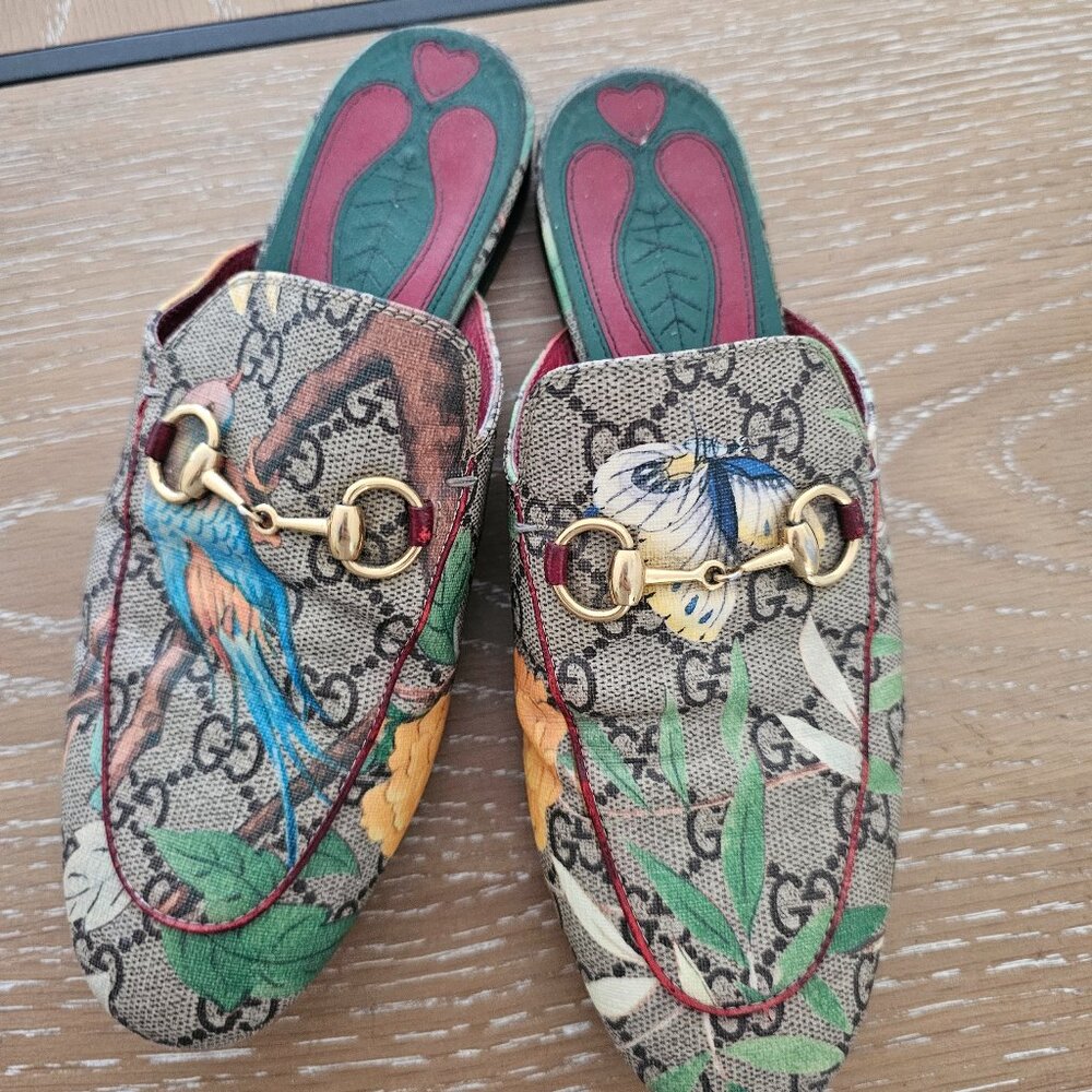 Gucci Floral Princetown Mules Size 36  Used